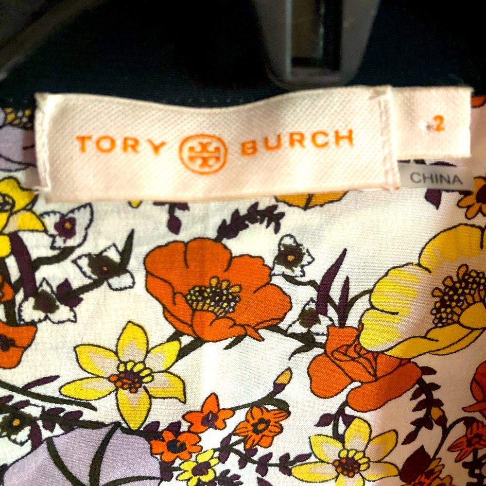 Tory Burch Patchwork Stud Shirt Size 2 - image 4